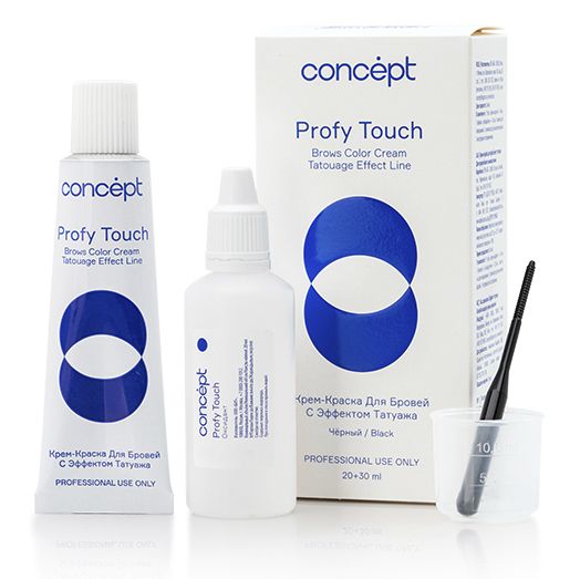 Cream-paint for eyebrows with the effect of tattoo black Profy Touch Concept
